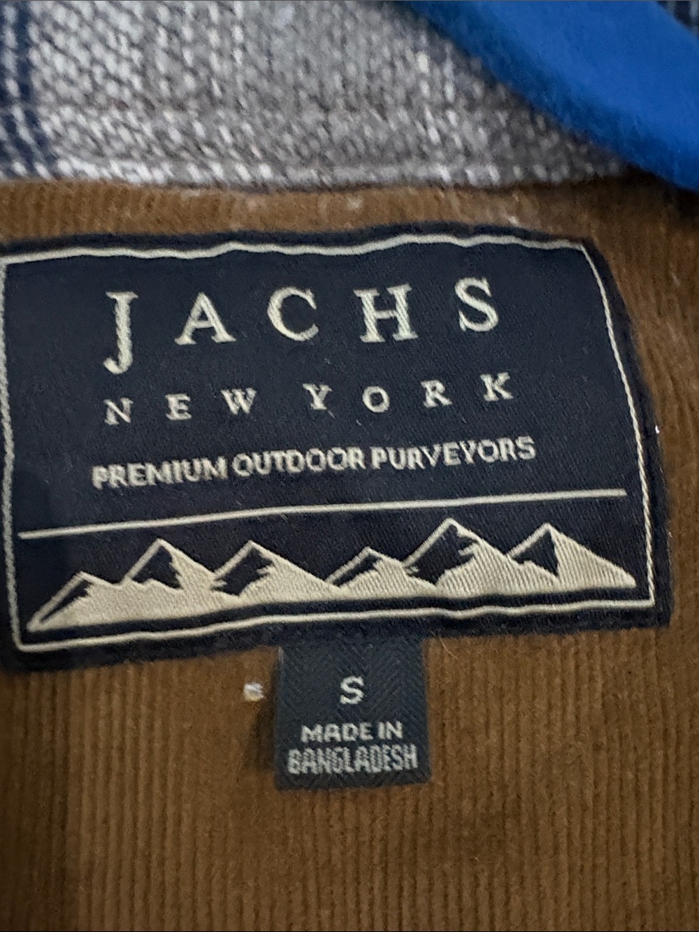 Jachs Gray and Blue Patterned Performance Jacket - Picture 3 of 4